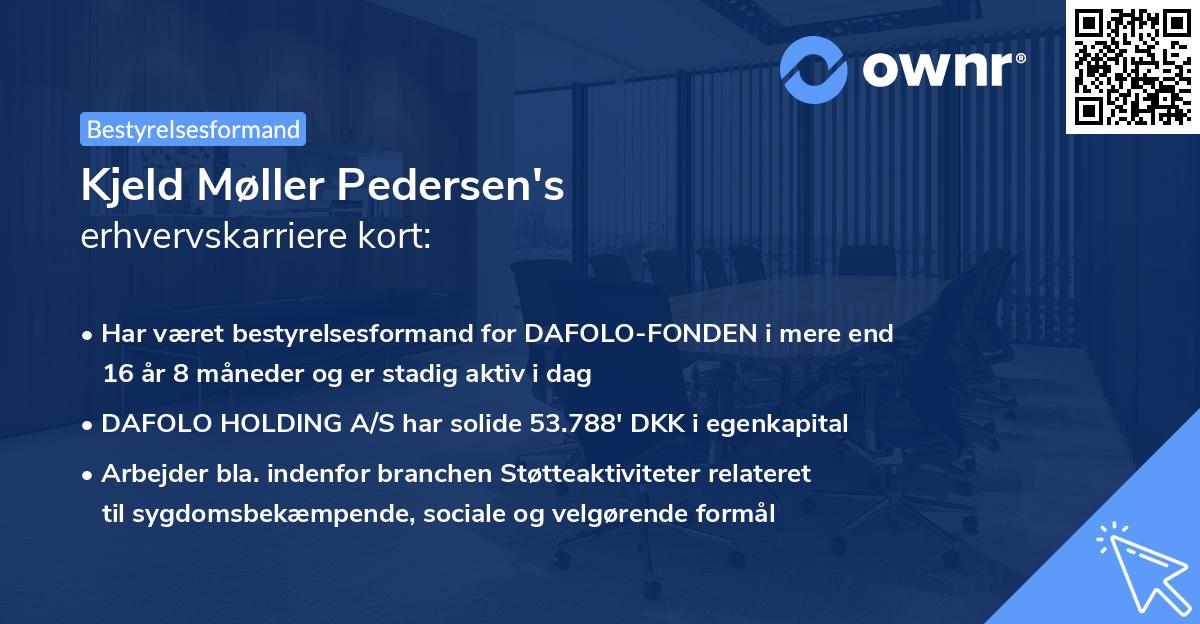 Kjeld Møller Pedersen's erhvervskarriere kort