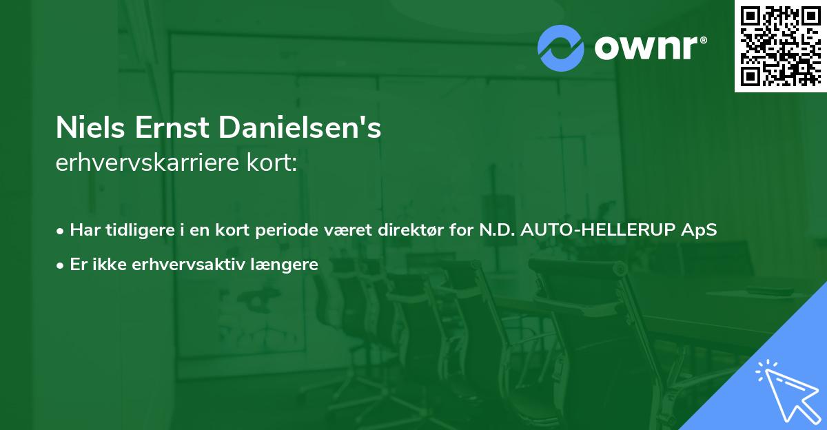Niels Ernst Danielsen's erhvervskarriere kort