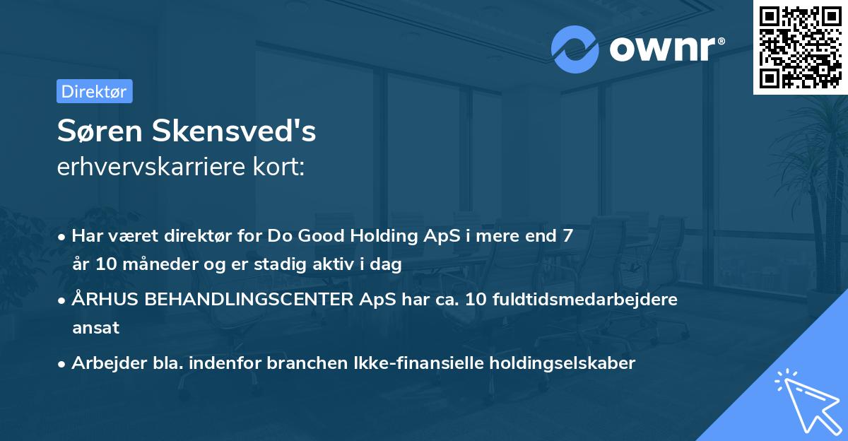 Søren Skensved's erhvervskarriere kort