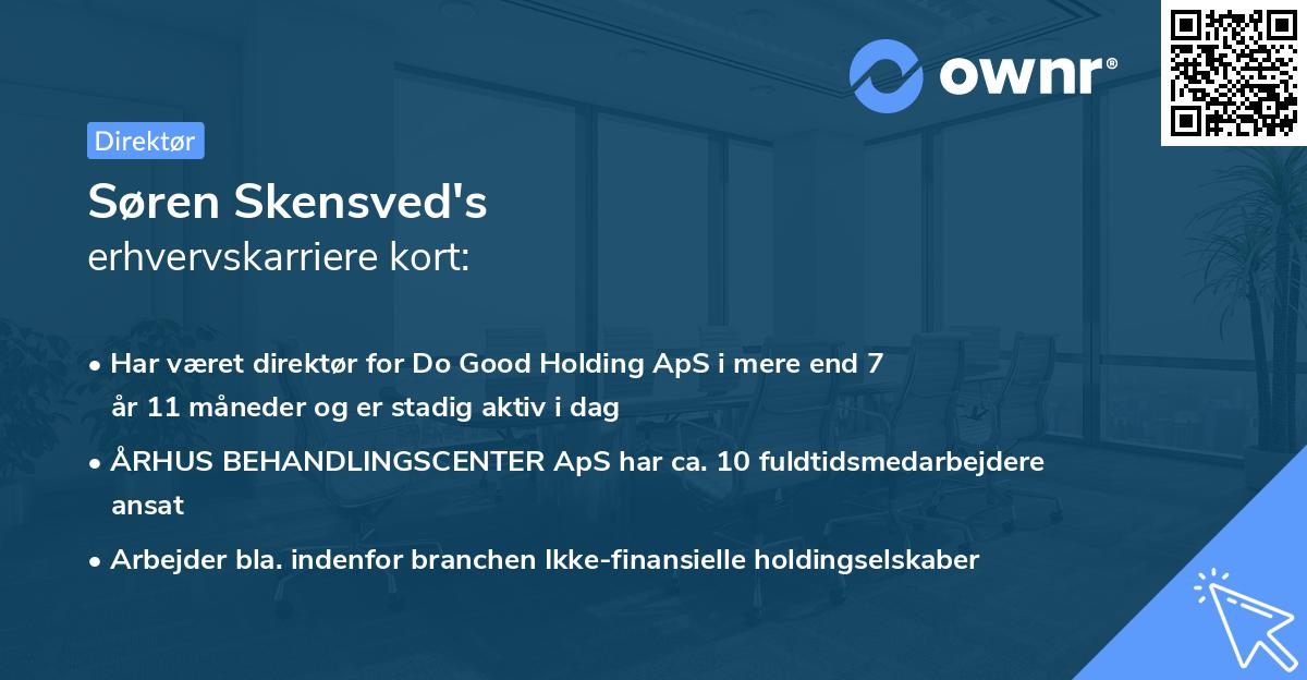 Søren Skensved's erhvervskarriere kort