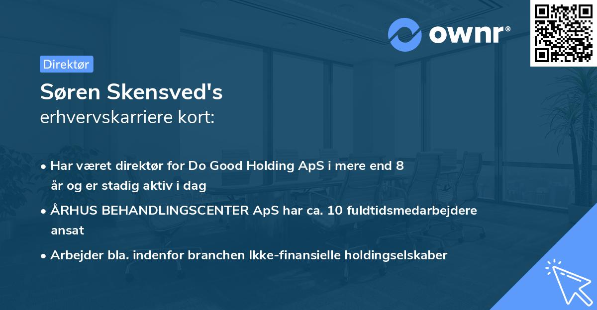 Søren Skensved's erhvervskarriere kort