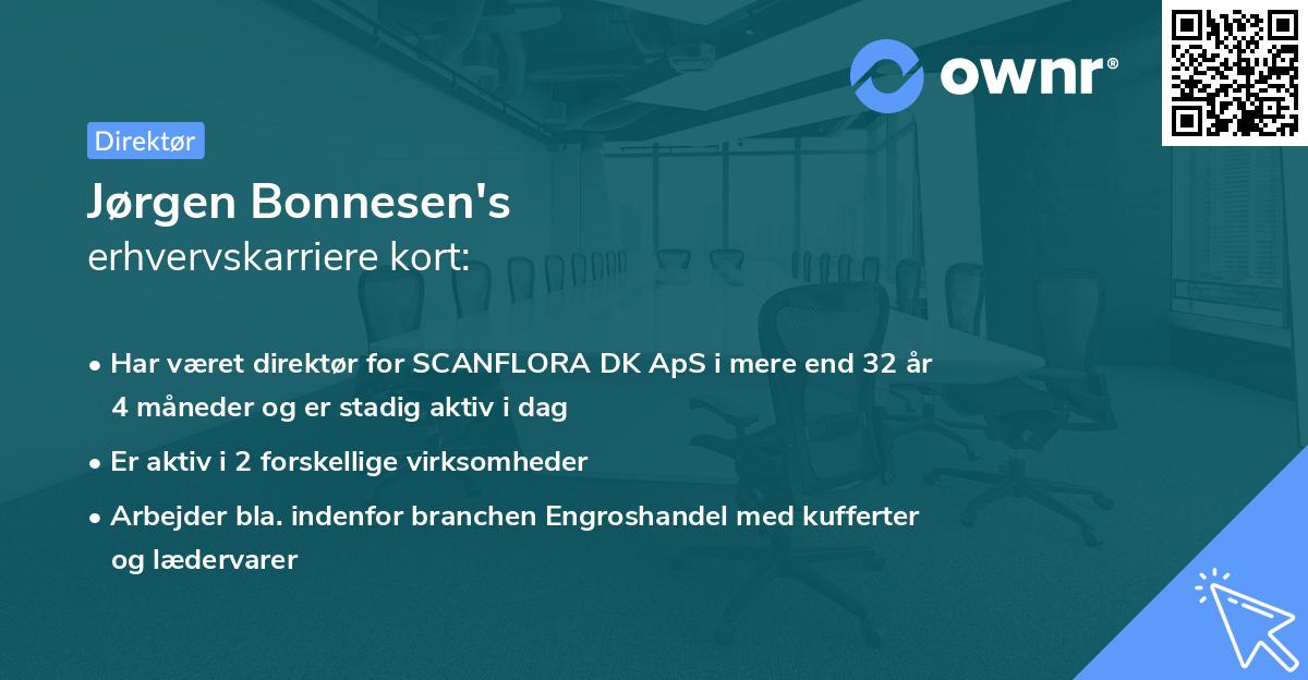 Jørgen Bonnesen's erhvervskarriere kort