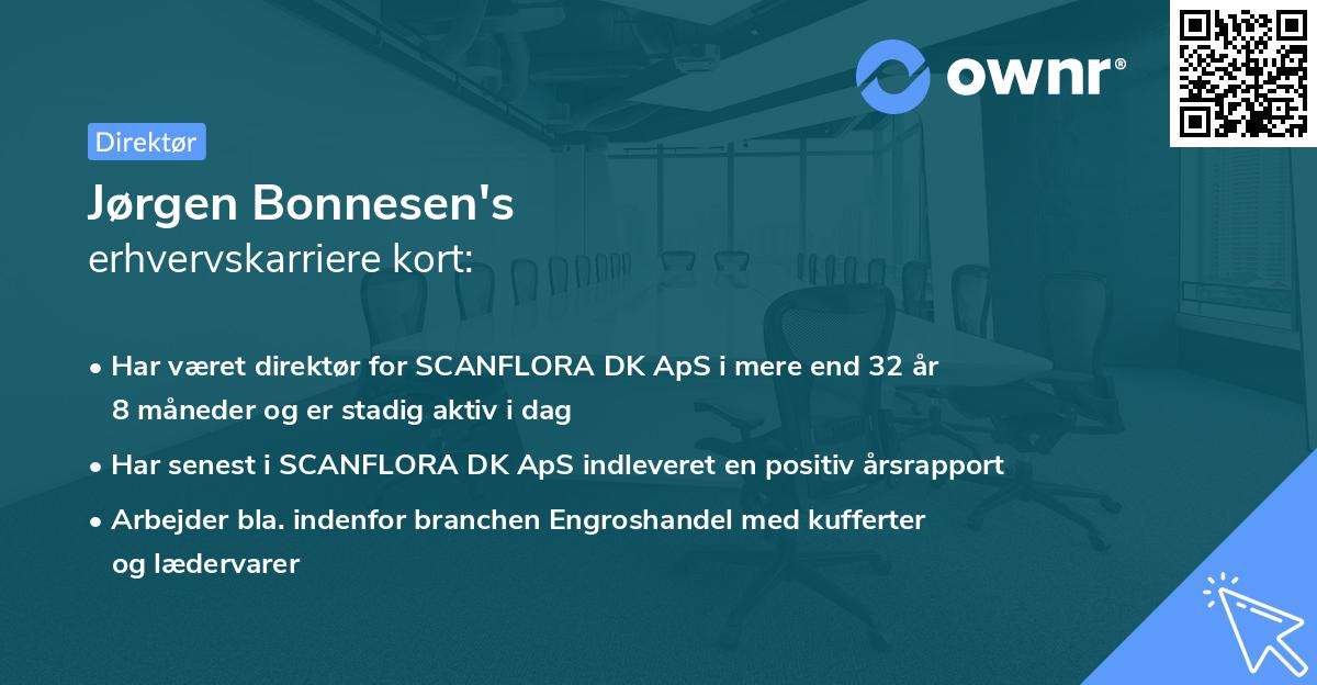 Jørgen Bonnesen's erhvervskarriere kort