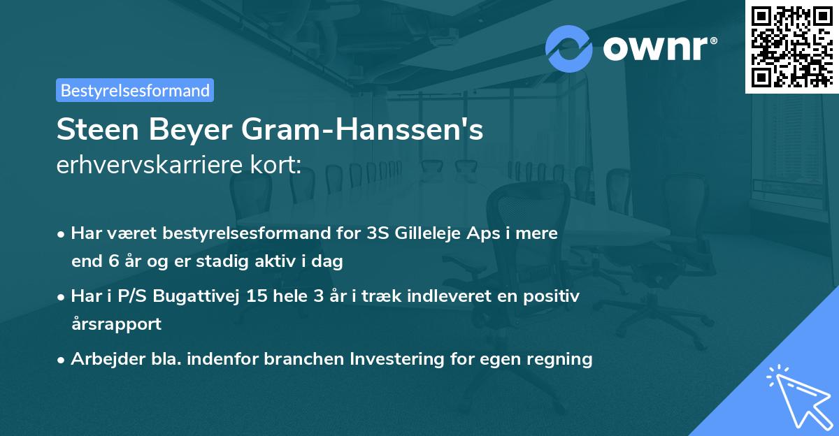 Steen Beyer Gram-Hanssen's erhvervskarriere kort