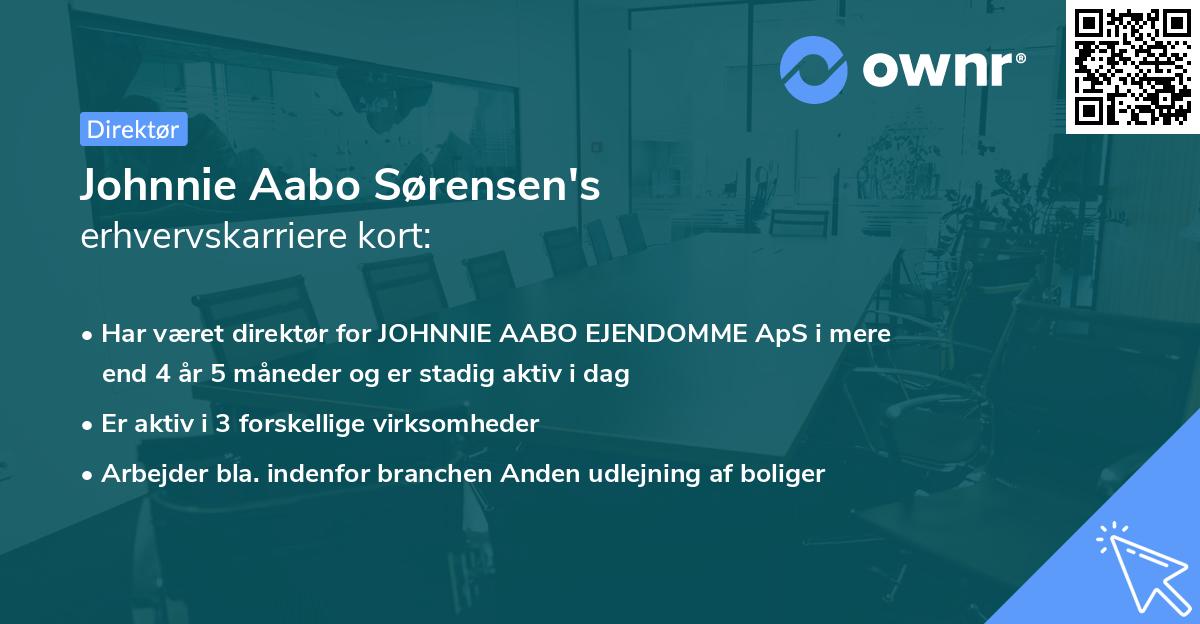 Johnnie Aabo Sørensen's erhvervskarriere kort