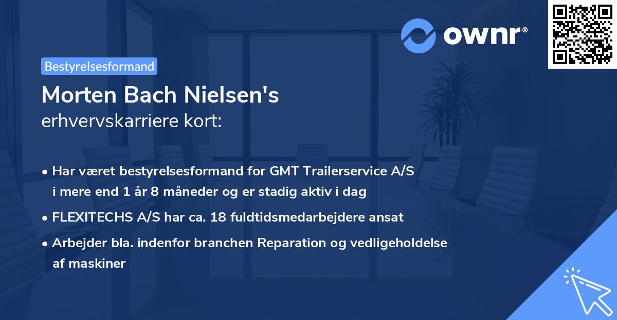 Morten Bach Nielsen's erhvervskarriere kort