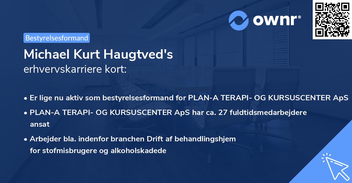 Michael Kurt Haugtved's erhvervskarriere kort