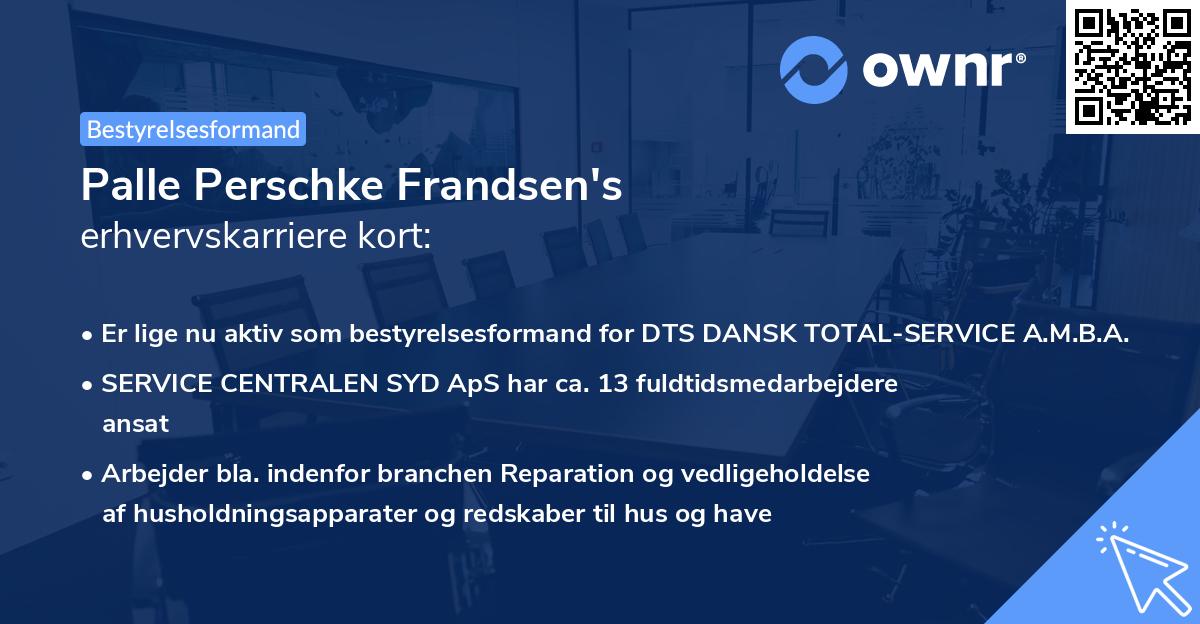 Palle Perschke Frandsen's erhvervskarriere kort