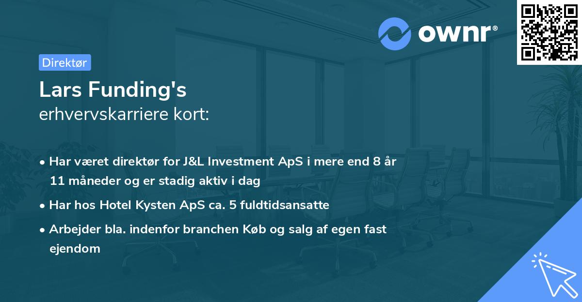 Lars Funding's erhvervskarriere kort