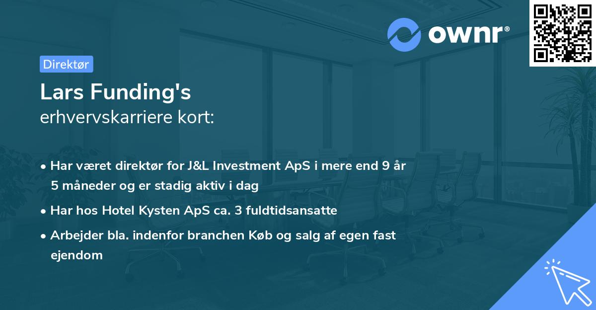 Lars Funding's erhvervskarriere kort