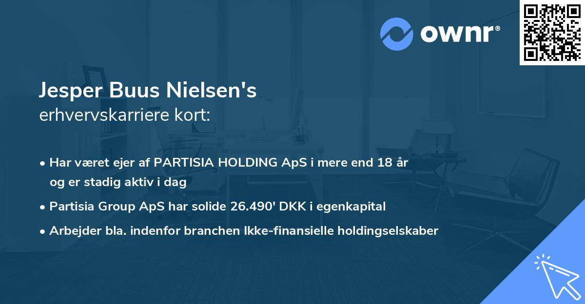Jesper Buus Nielsen's erhvervskarriere kort