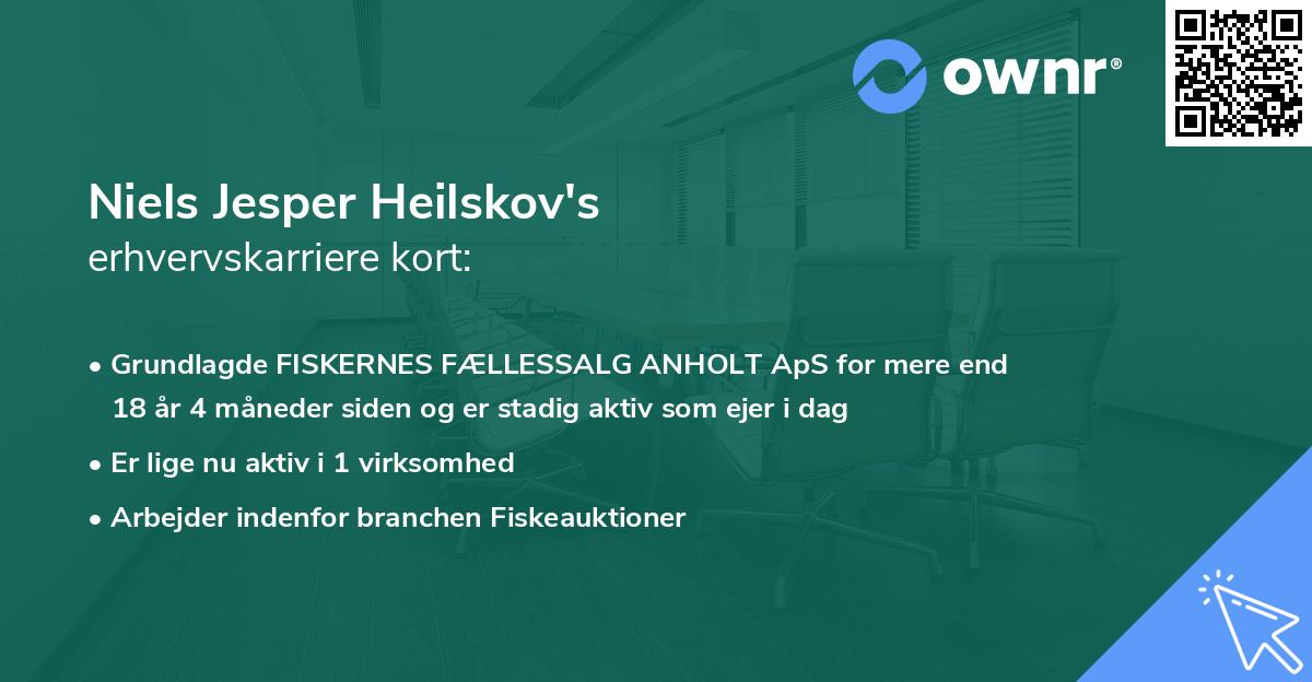 Niels Jesper Heilskov's erhvervskarriere kort