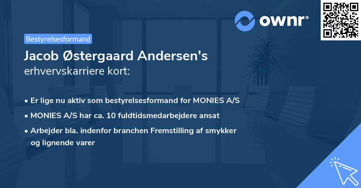 Jacob Østergaard Andersen's erhvervskarriere kort