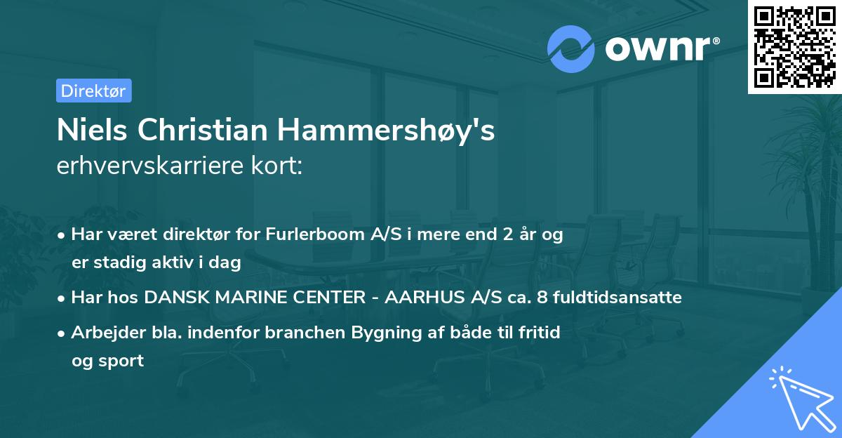 Niels Christian Hammershøy's erhvervskarriere kort