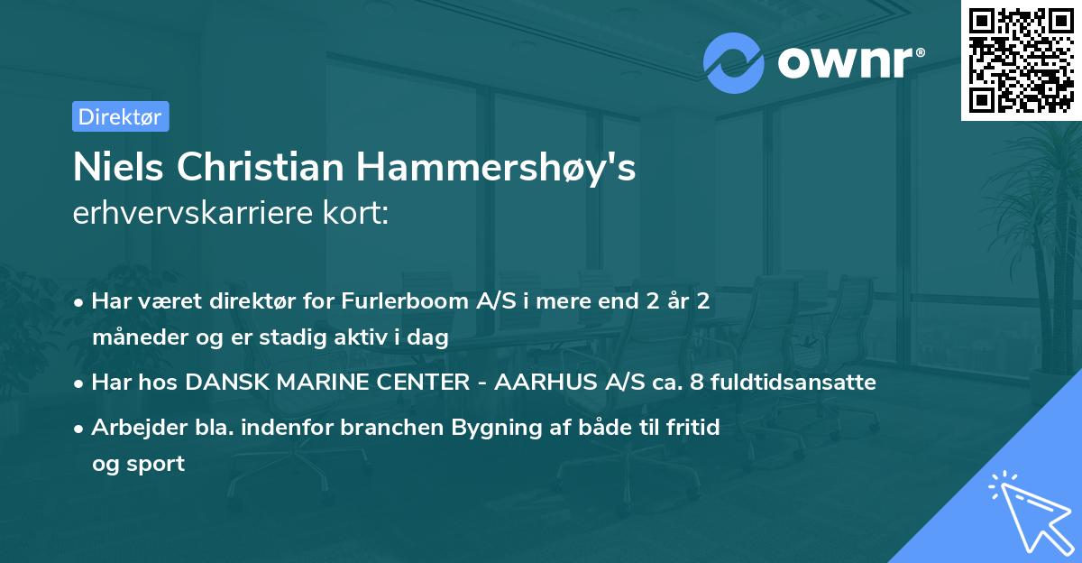 Niels Christian Hammershøy's erhvervskarriere kort