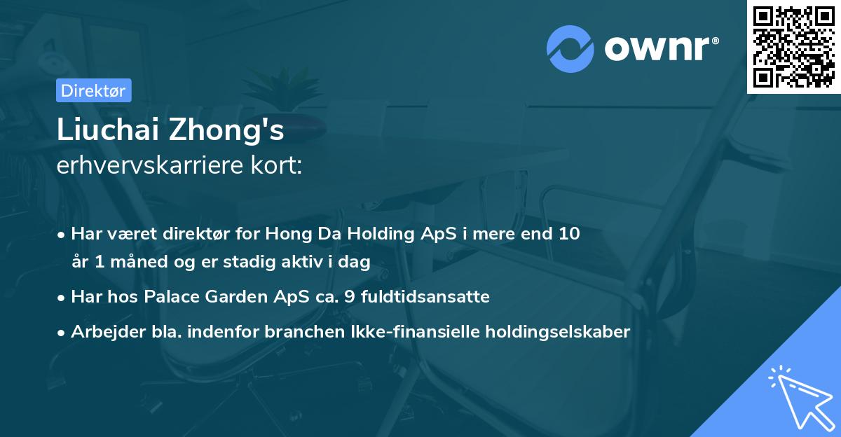 Liuchai Zhong's erhvervskarriere kort