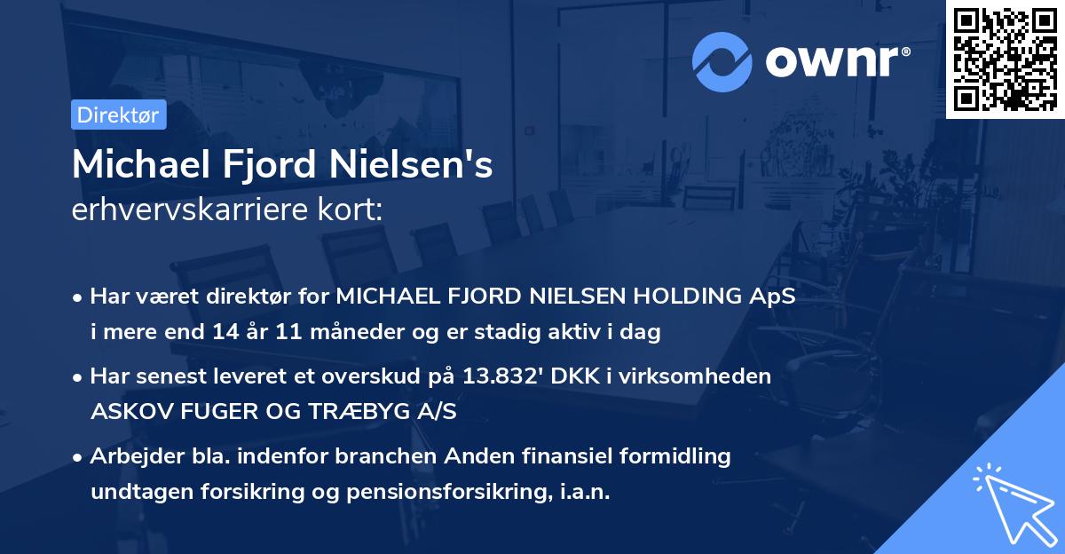 Michael Fjord Nielsen's erhvervskarriere kort