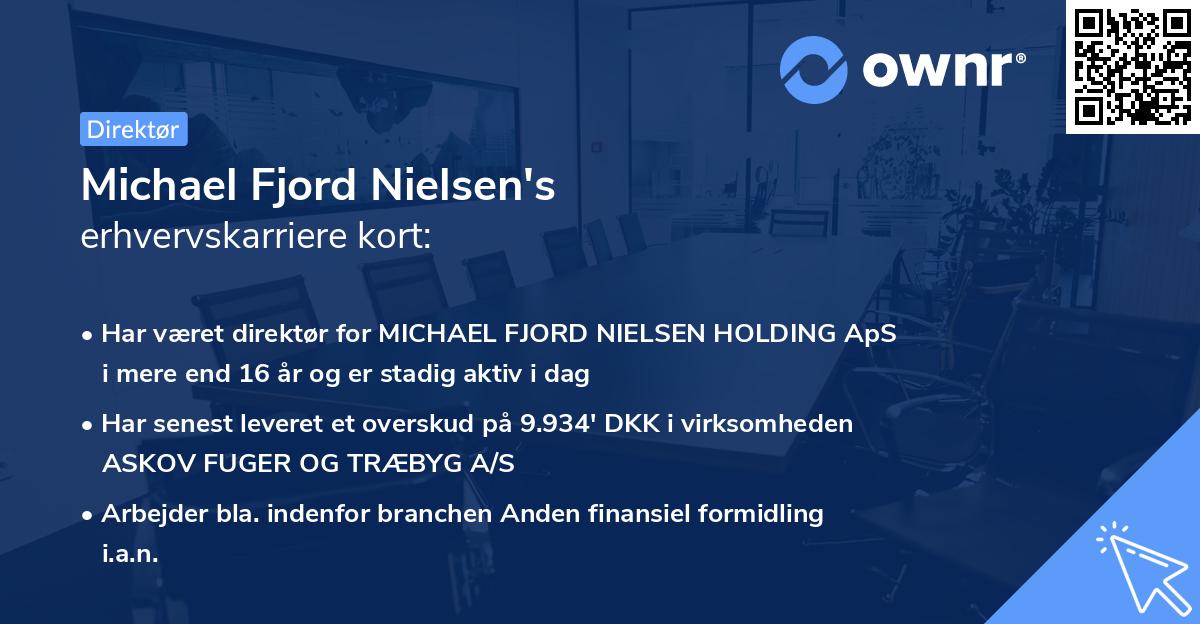 Michael Fjord Nielsen's erhvervskarriere kort