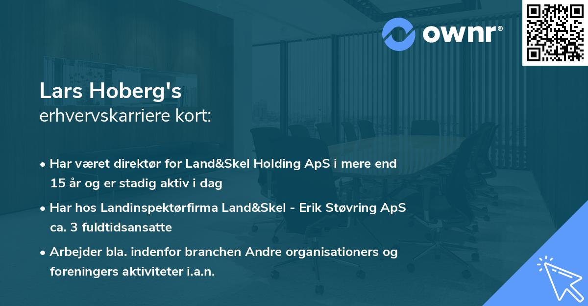 Lars Hoberg's erhvervskarriere kort