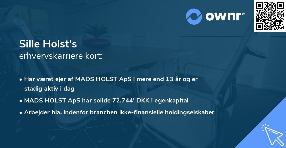 Sille Holst's erhvervskarriere kort