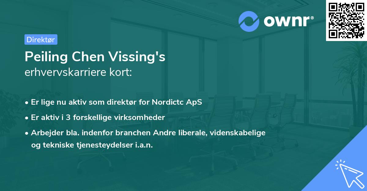 Peiling Chen Vissing's erhvervskarriere kort
