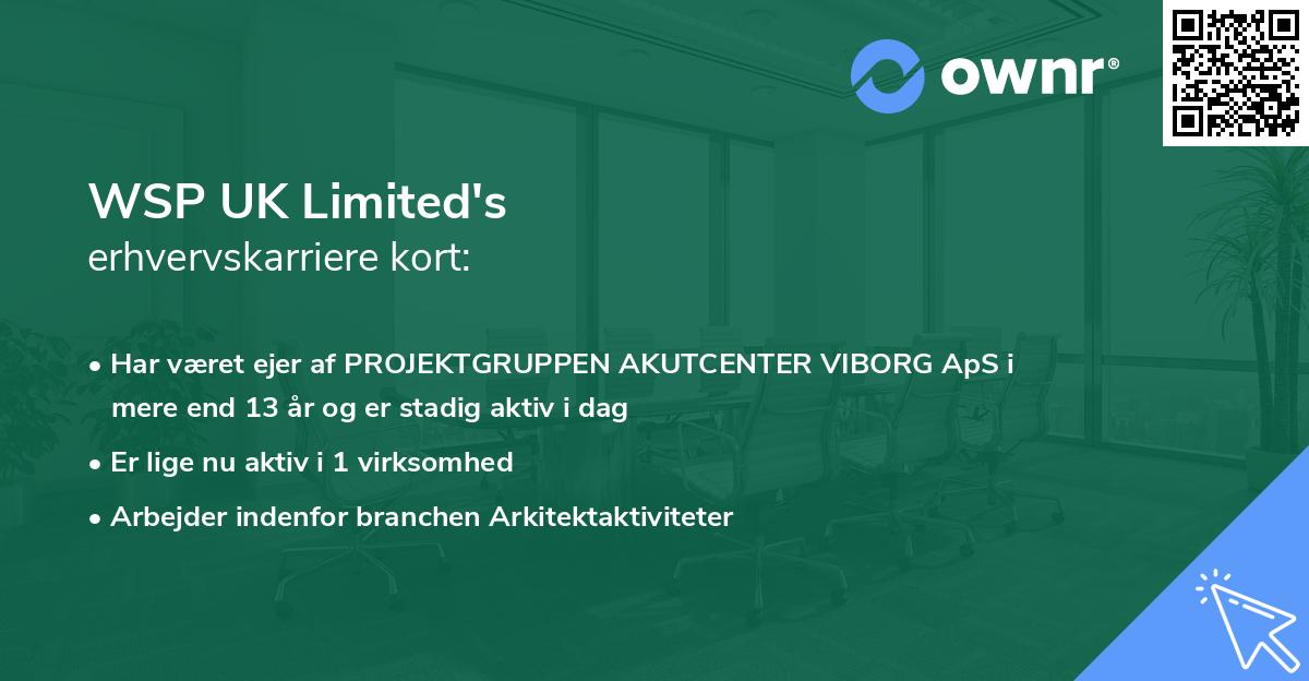 WSP UK Limited's erhvervskarriere kort