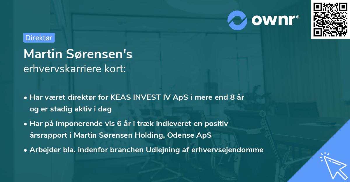 Martin Sørensen's erhvervskarriere kort