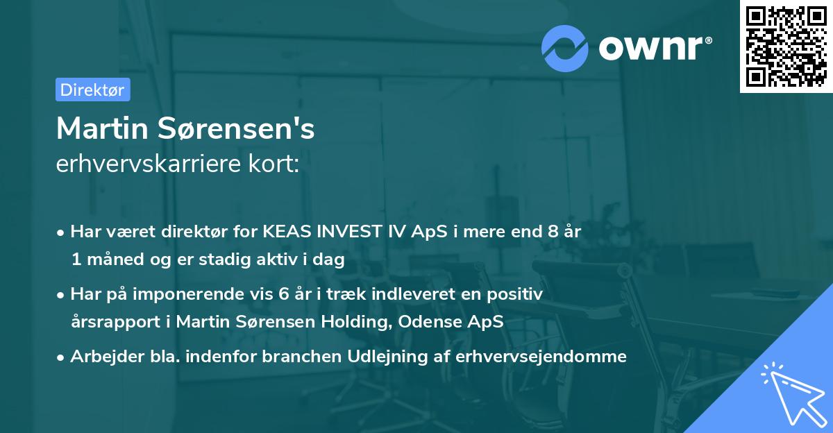 Martin Sørensen's erhvervskarriere kort