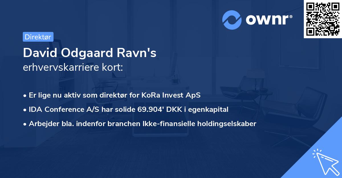 David Odgaard Ravn's erhvervskarriere kort
