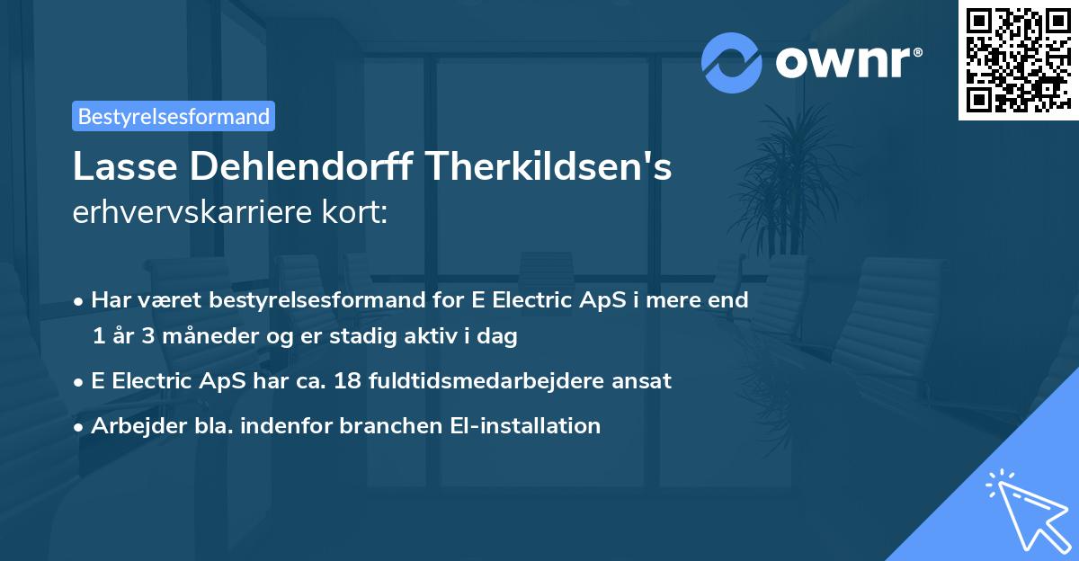 Lasse Dehlendorff Therkildsen's erhvervskarriere kort