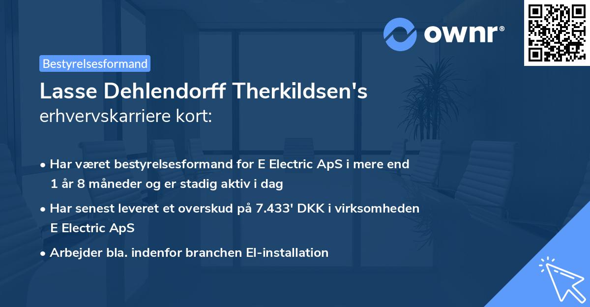 Lasse Dehlendorff Therkildsen's erhvervskarriere kort