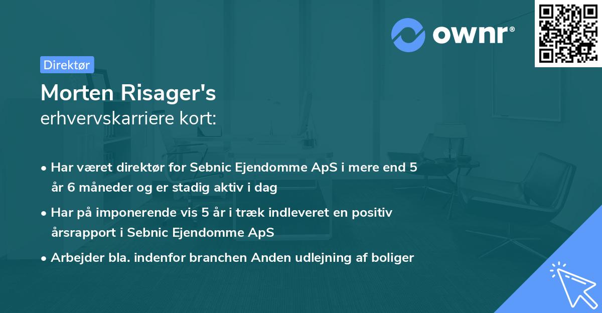 Morten Risager's erhvervskarriere kort