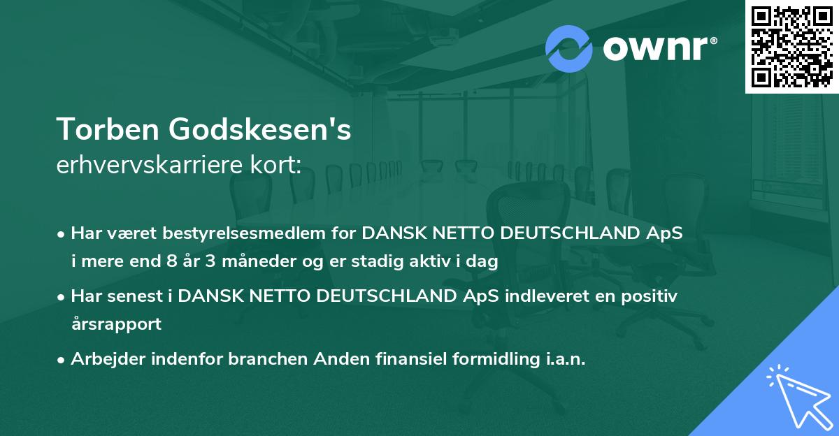 Torben Godskesen's erhvervskarriere kort
