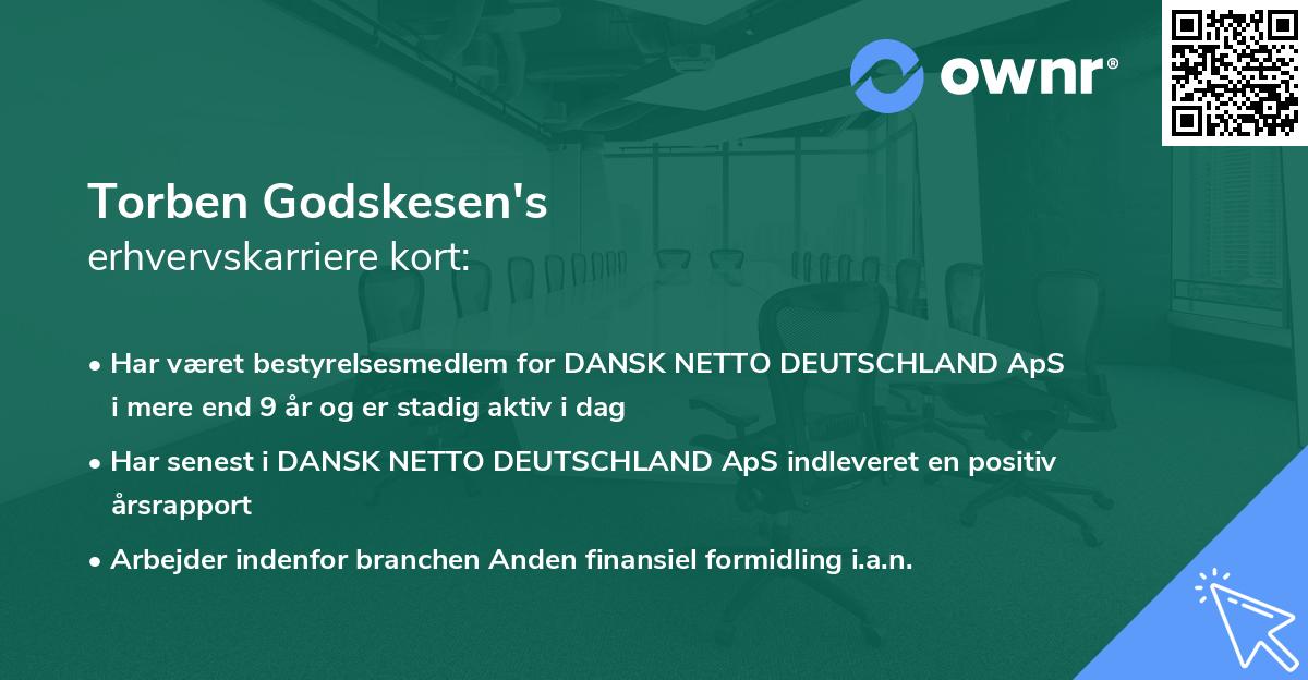 Torben Godskesen's erhvervskarriere kort