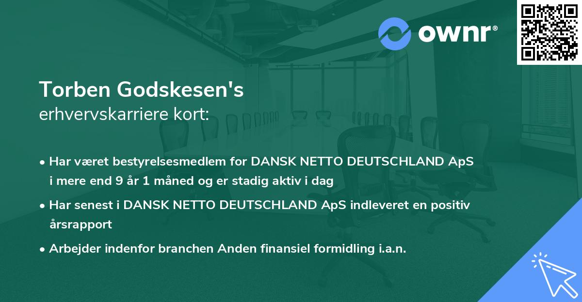 Torben Godskesen's erhvervskarriere kort
