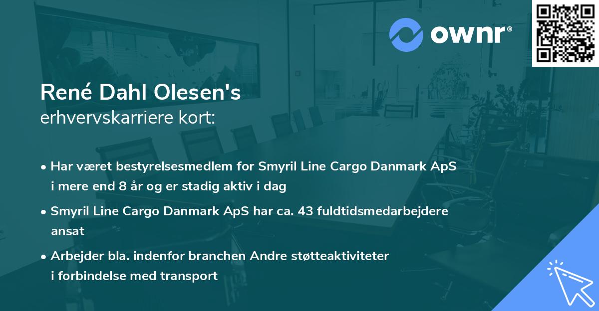 René Dahl Olesen's erhvervskarriere kort