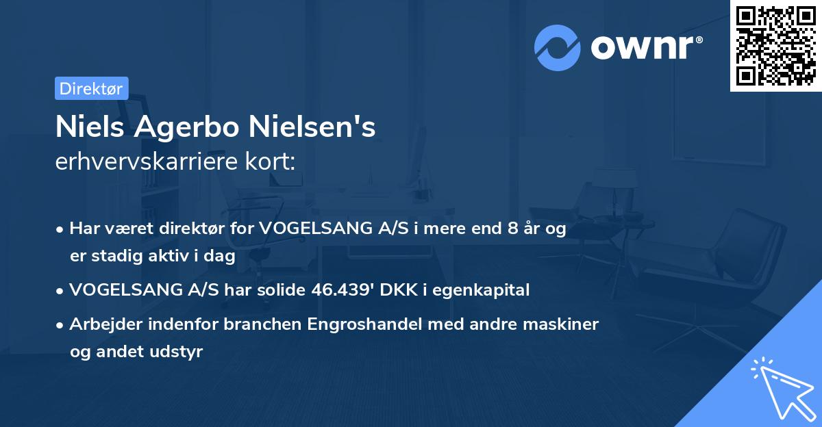 Niels Agerbo Nielsen's erhvervskarriere kort