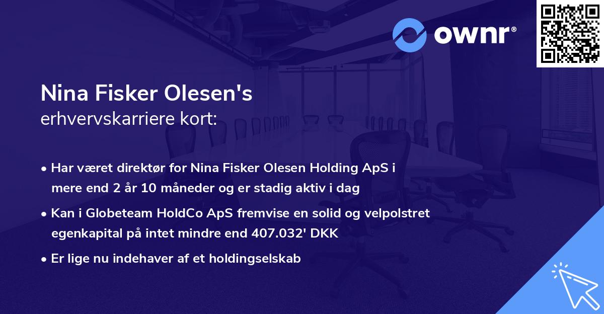 Nina Fisker Olesen's erhvervskarriere kort