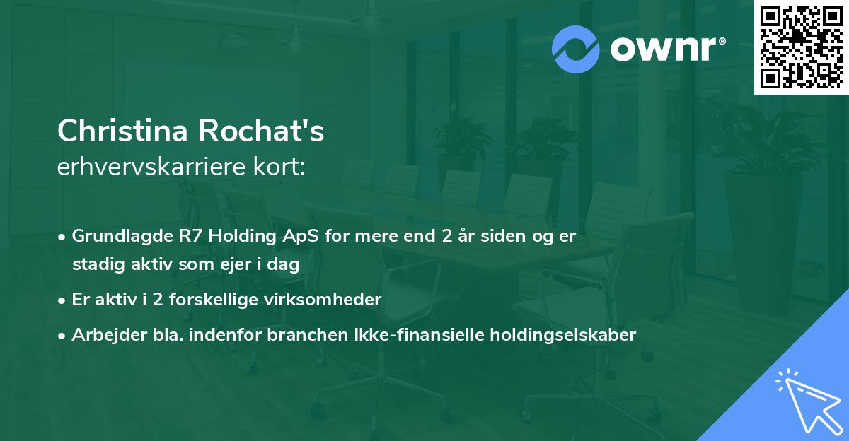 Christina Rochat's erhvervskarriere kort