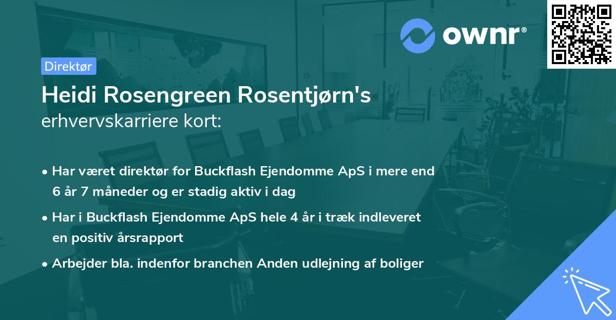Heidi Rosengreen Rosentjørn's erhvervskarriere kort