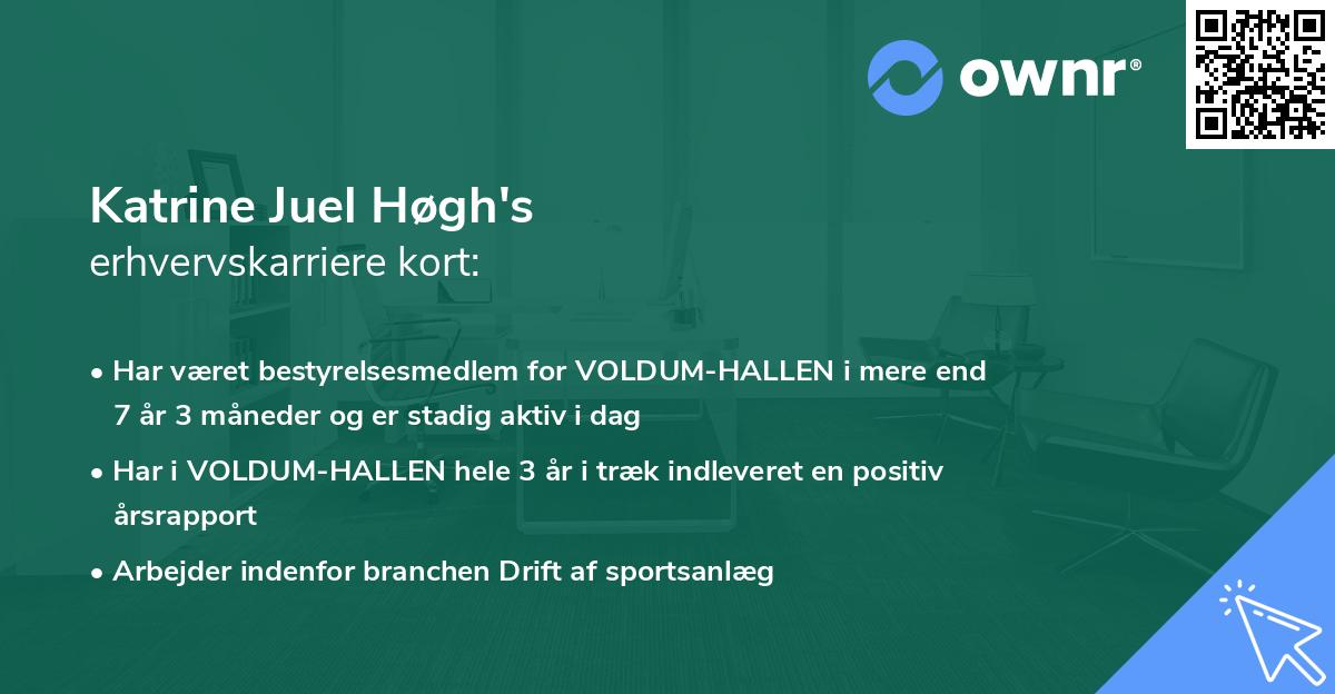 Katrine Juel Høgh's erhvervskarriere kort