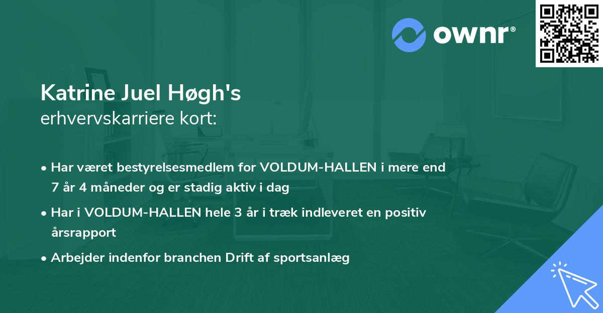 Katrine Juel Høgh's erhvervskarriere kort