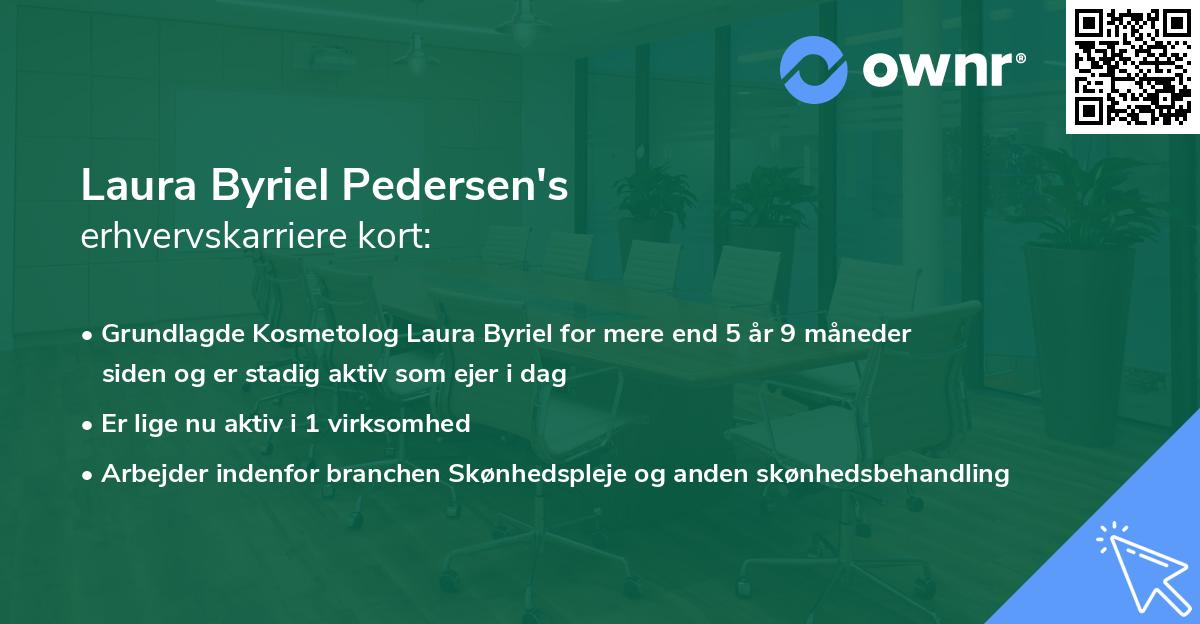 Laura Byriel Pedersen's erhvervskarriere kort