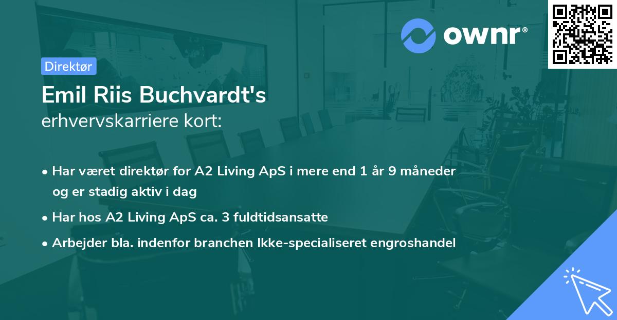 Emil Riis Buchvardt's erhvervskarriere kort
