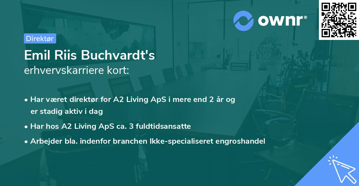 Emil Riis Buchvardt's erhvervskarriere kort