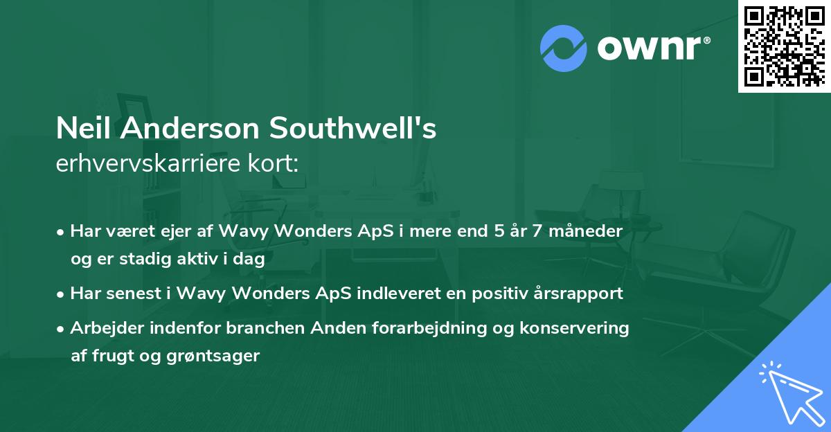 Neil Anderson Southwell's erhvervskarriere kort