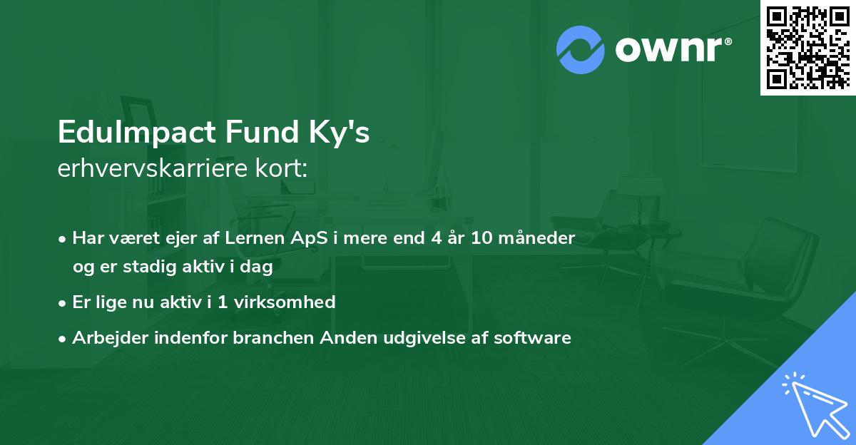 EduImpact Fund Ky's erhvervskarriere kort