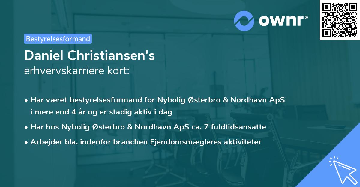 Daniel Christiansen's erhvervskarriere kort