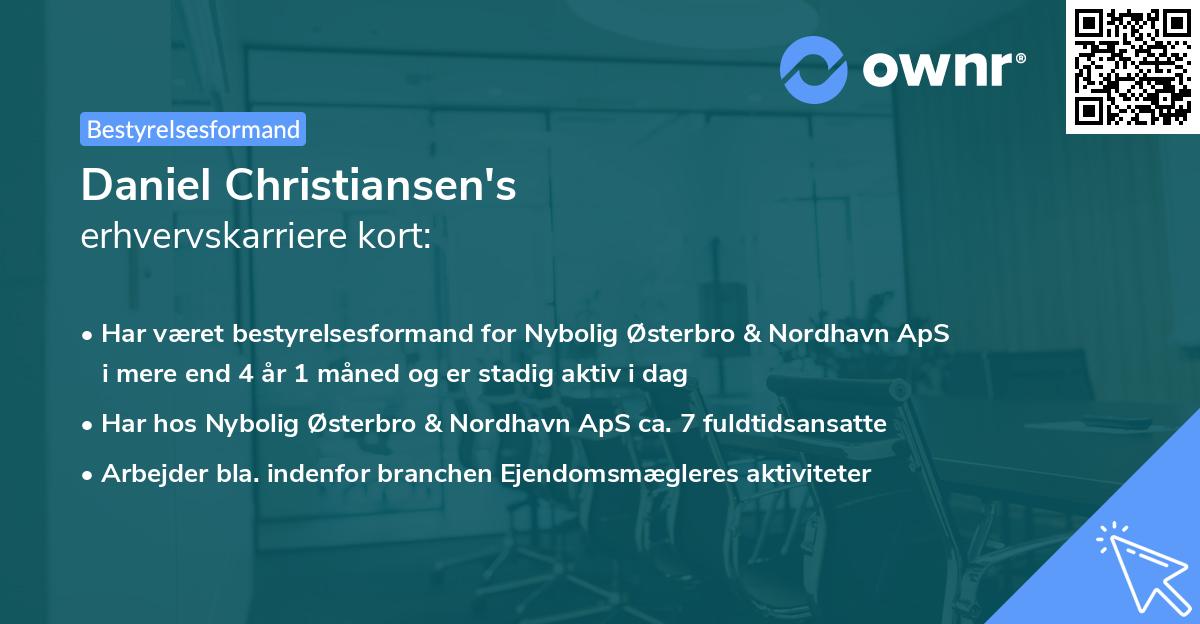 Daniel Christiansen's erhvervskarriere kort