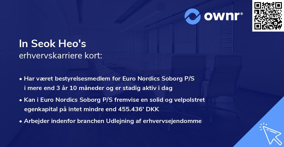 In Seok Heo's erhvervskarriere kort